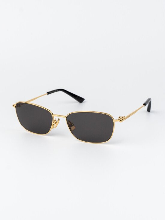 Bottega Veneta Women Sunglasses Gold Grey Rectangle BV1300S 001 NEW AUTHENTIC main image 11